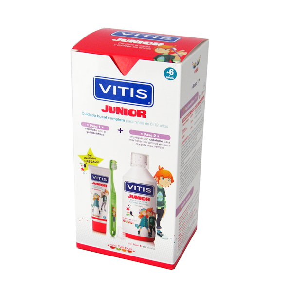 VITIS JUNIOR PACK PROMO  1 COLUTORIO 50 ML  1 ENVASE GEL...