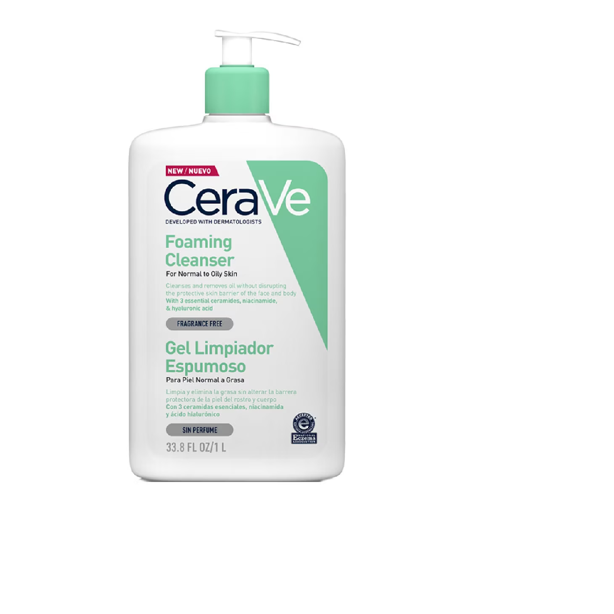 CERAVE GEL LIMPIADOR ESPUMOSO  1 ENVASE 473 ML