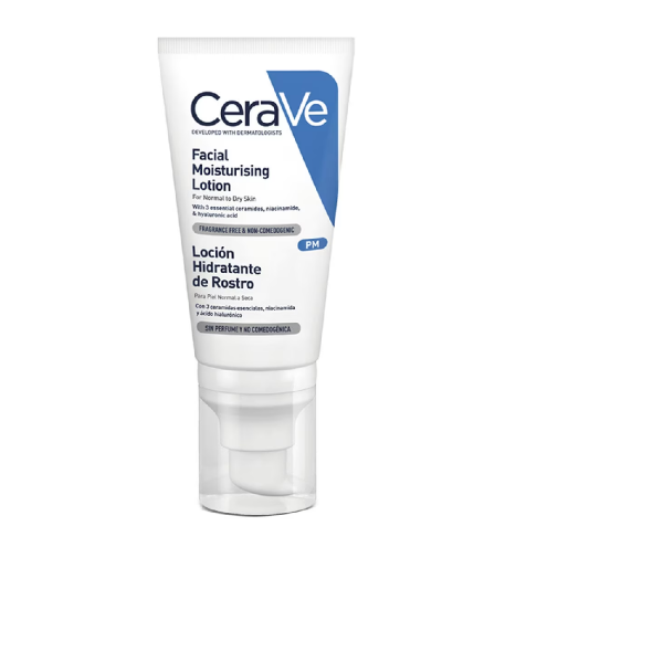 CERAVE LOCION HIDRATANTE DE ROSTRO PIEL NORMAL  1 ENVASE...