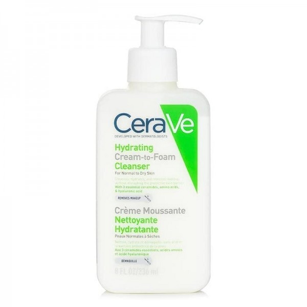 CERAVE LIMPIADORA CREMA ESPUMA HIDRATANTE  1 ENVASE 236 ML