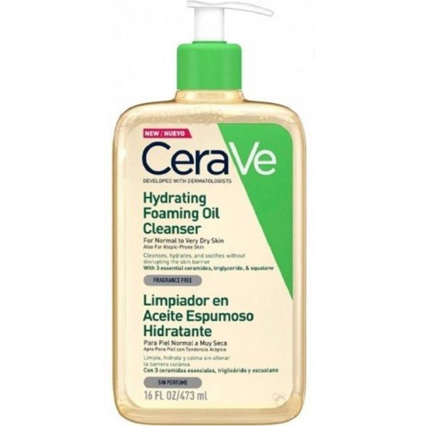 CERAVE LIMPIADOR ACEITE ESPUMOSO HIDRATANTE  1 ENVASE 473 ML