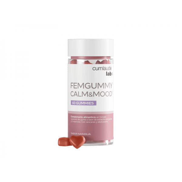 CUMLAUDE LAB: FEMGUMMY CALM&MOOD  60 GUMMIES SABOR NARANJA