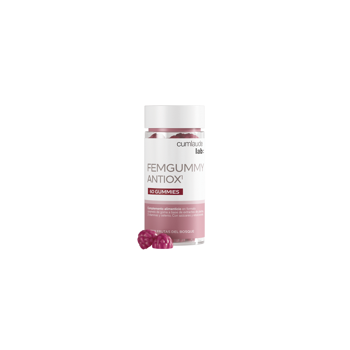CUMLAUDE LAB: FEMGUMMY ANTIOX  60 GUMMIES SABOR...