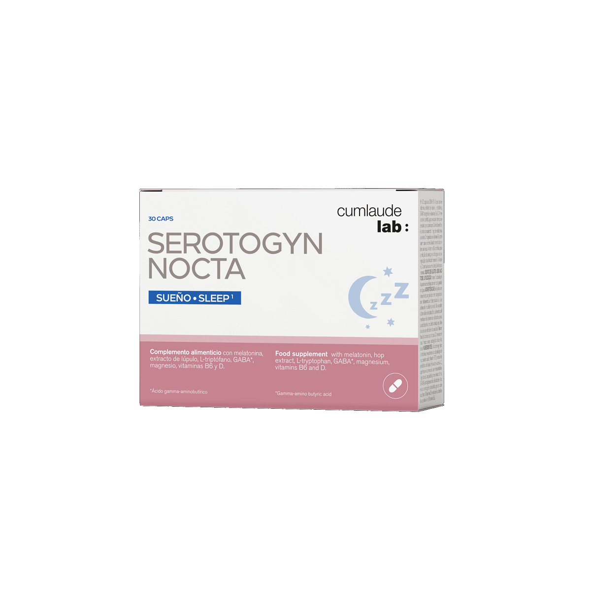 CUMLAUDE LAB SEROTOGYN NOCTA  30 CAPSULAS