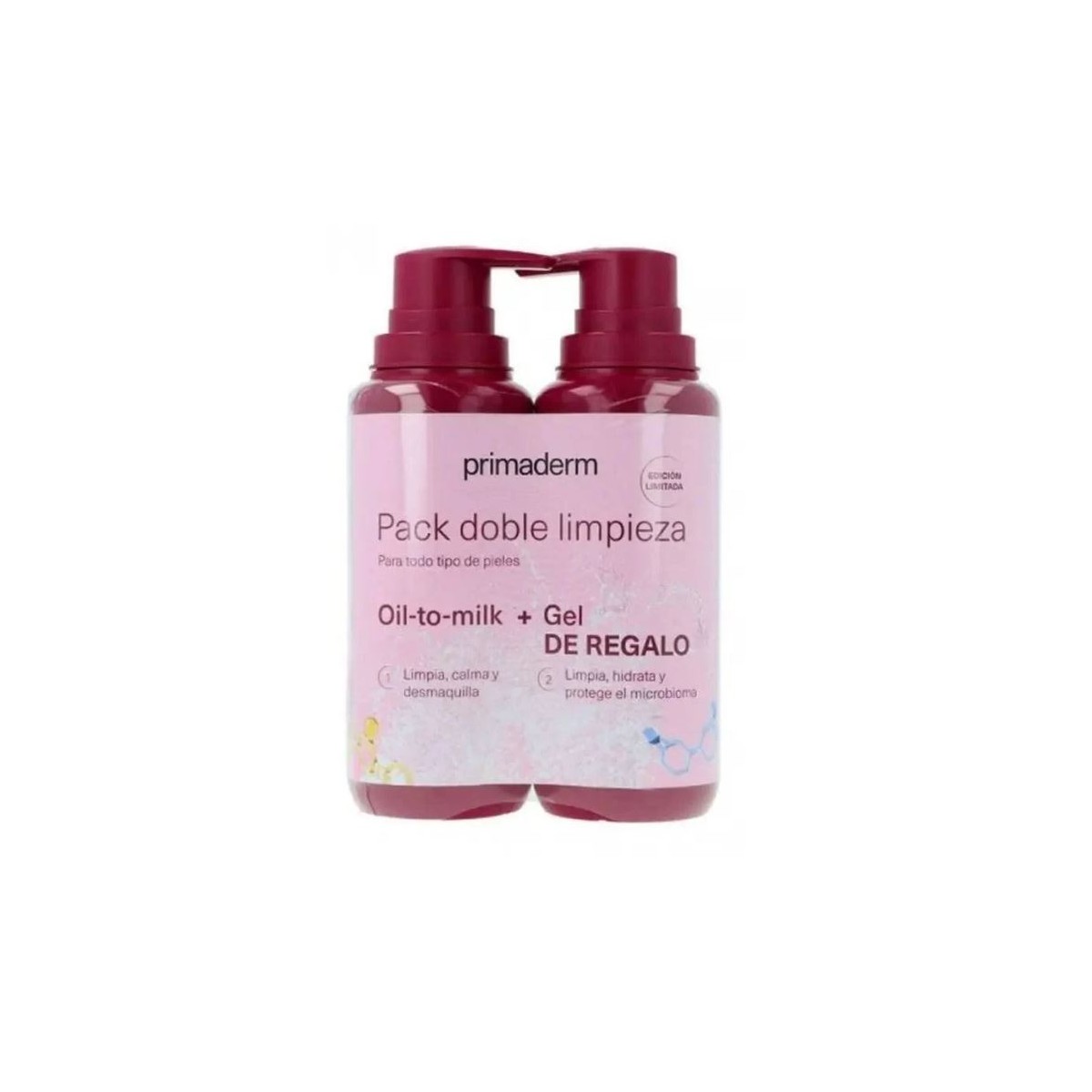 PRIMADERM DUPLO OIL-TO-MILK 200ML + GEL DE REGALO
