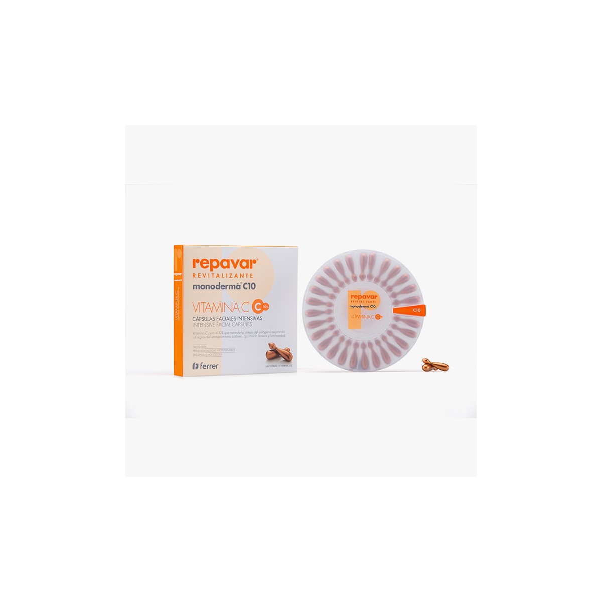 REPAVAR MONODERMA C10 REVITALIZANTE  28 CAPSULAS