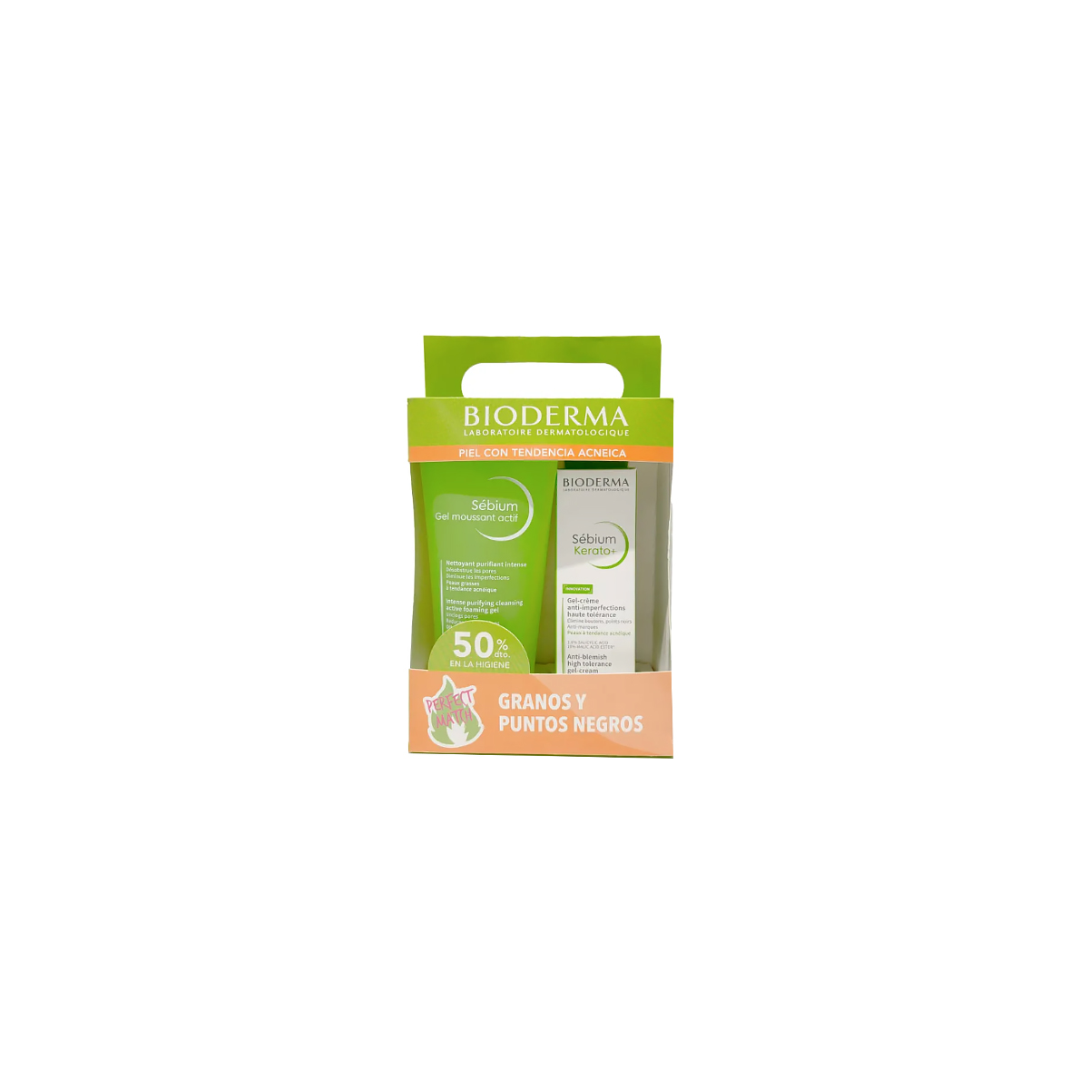 BIODERMA PACK GRANOS Y PUNTOS SEBIUM GEL +...