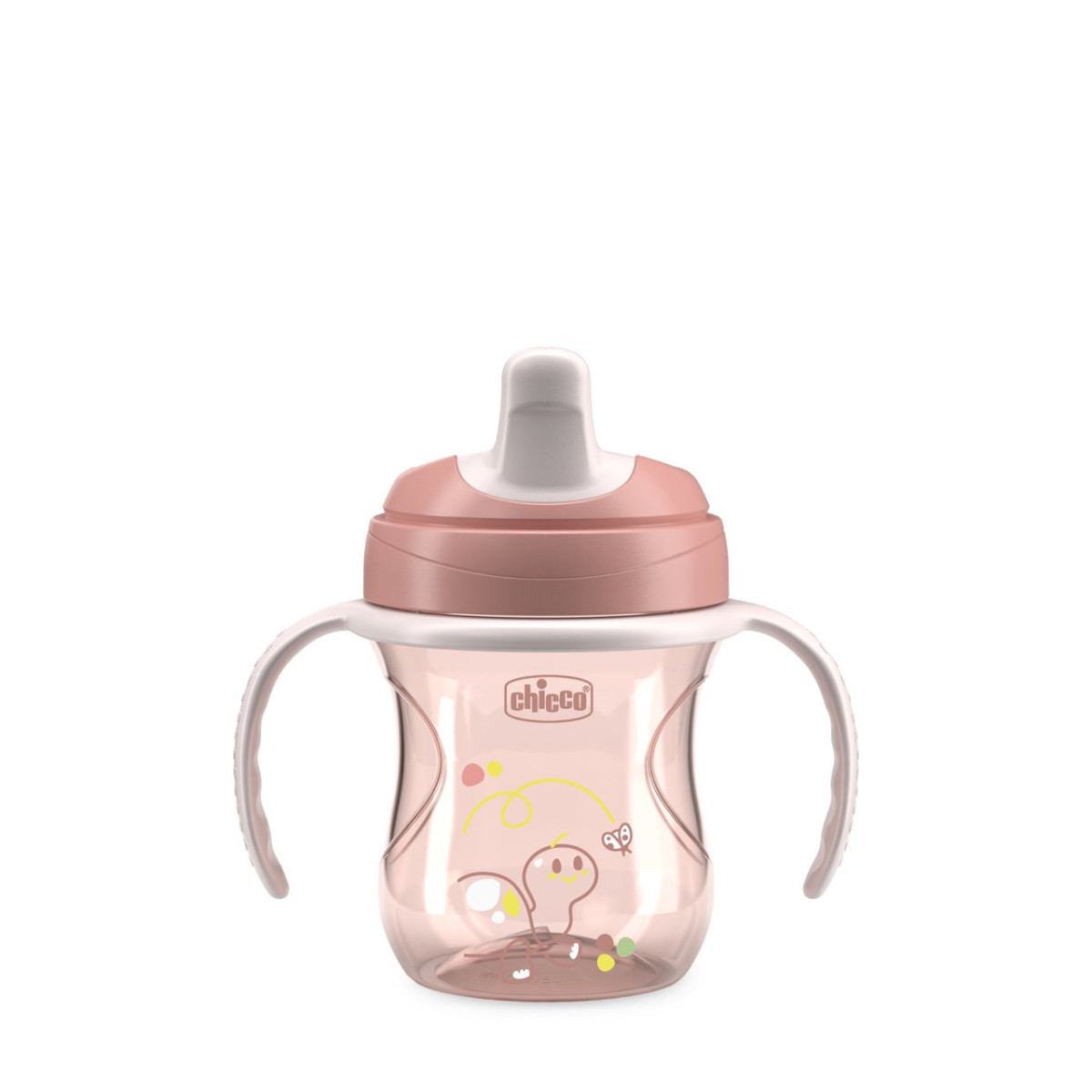VASO DE APRENDIZAJE 6M+ ROSA 200ML CHICCO