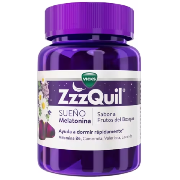 ZZZQUIL SUEÑO  30 GUMMIES SABOR FRUTOS DEL BOSQUE