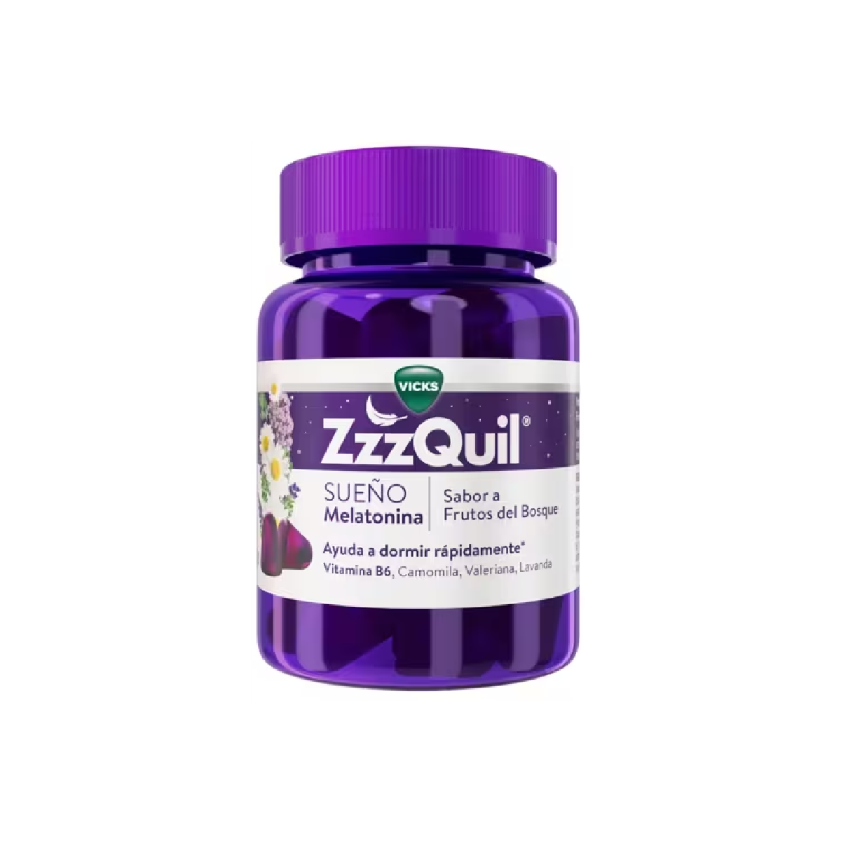 ZZZQUIL SUEÑO  30 GUMMIES SABOR FRUTOS DEL BOSQUE