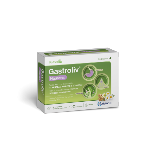 GASTROLIV NAUSEAS  30 COMPRIMIDOS