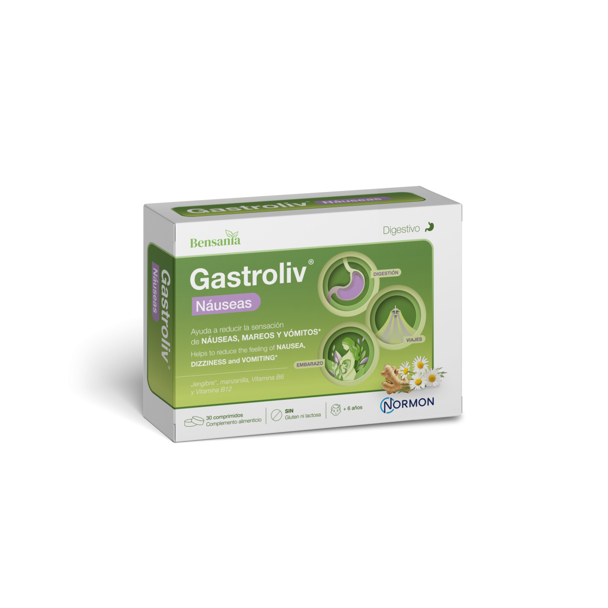 GASTROLIV NAUSEAS  30 COMPRIMIDOS