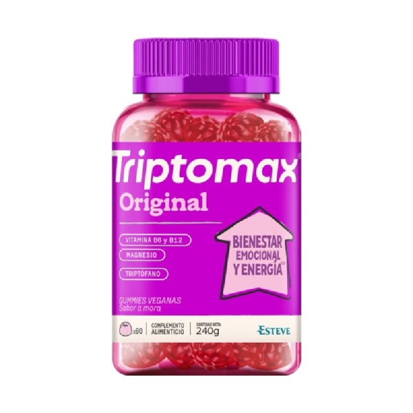 TRIPTOMAX ORIGINAL  60 GUMMIES SABOR MORA